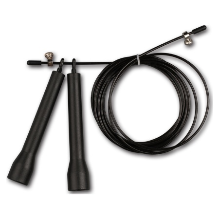 Купить Скакалка высокооборотная Кроссфит стальной шнур в оплетке 2.7 м чёрная в Серафимовиче 